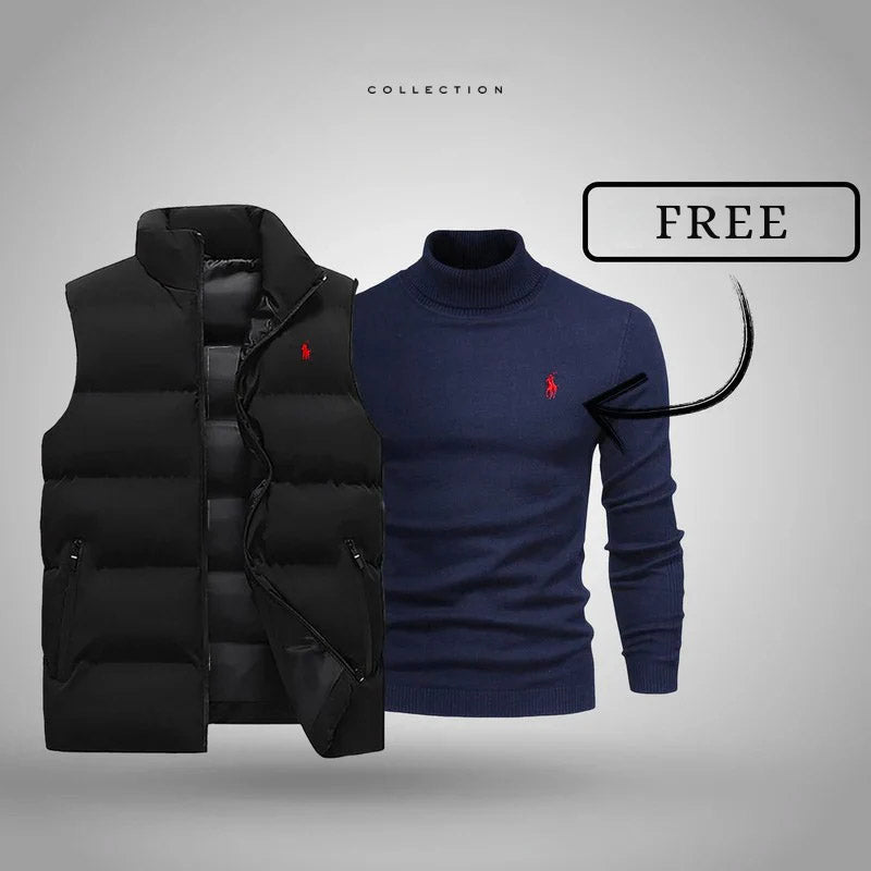 Herrenweste + Gratis-Pullover